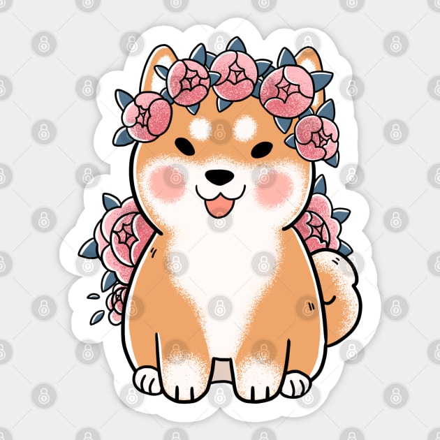 Shiba inu Sticker by Vladkramer